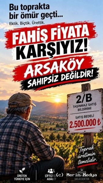 Arsaköy’de 2B Arazi Bedelleri Tartışma Konusu