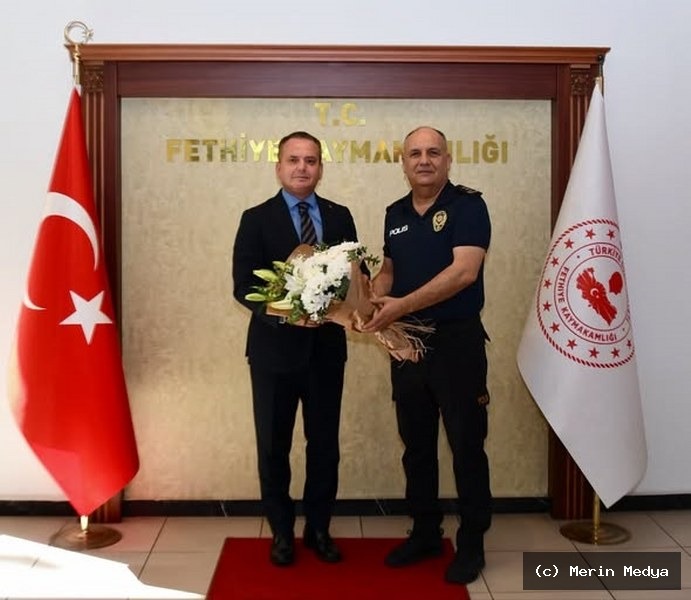 Fethiye İlçe Emniyet Müdürü Muzaffer Yüceur ve Kaymakam Fatih Akkaya'nın ziyareti