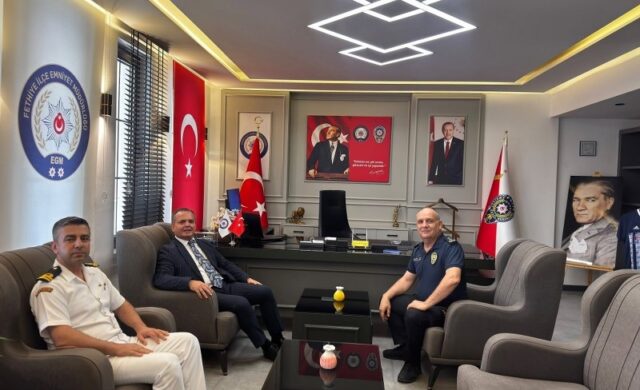 Fethiye Kaymakamı Fatih Akkaya’dan Emniyet Müdürü Yüceur’a Ziyaret