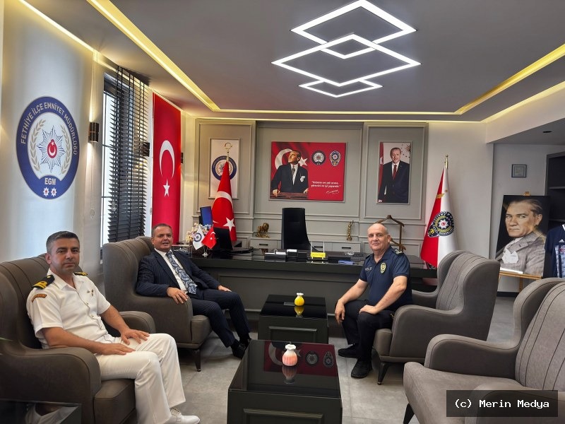 Fethiye Kaymakamı Fatih Akkaya’dan Emniyet Müdürü Yüceur’a Ziyaret