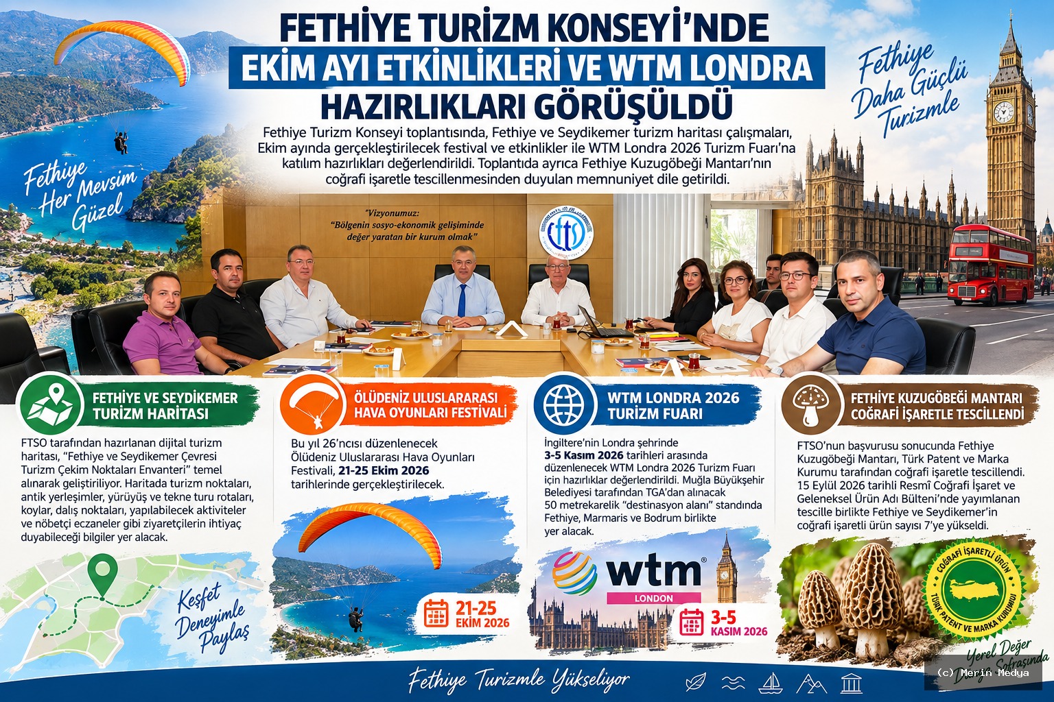 Fethiye'de Turizm Gündemi: Dijital Harita ve WTM Londra 2026