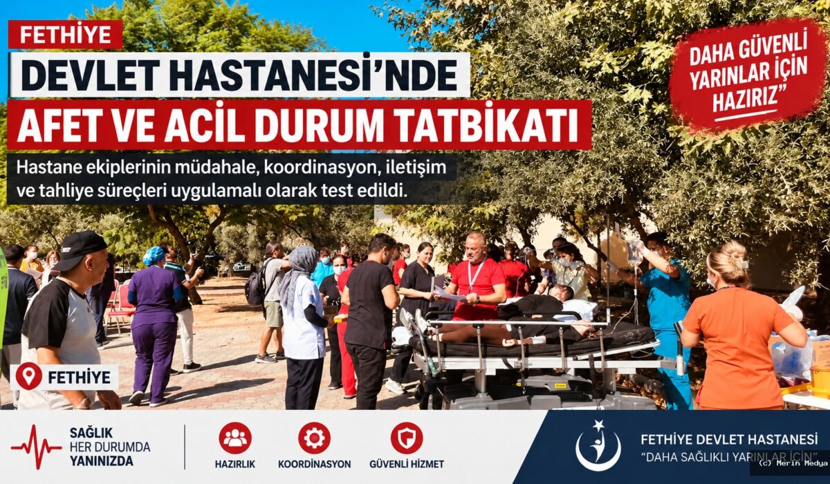 Fethiye’de Deprem Tatbikatı: Seyyar Hastane Kuruldu